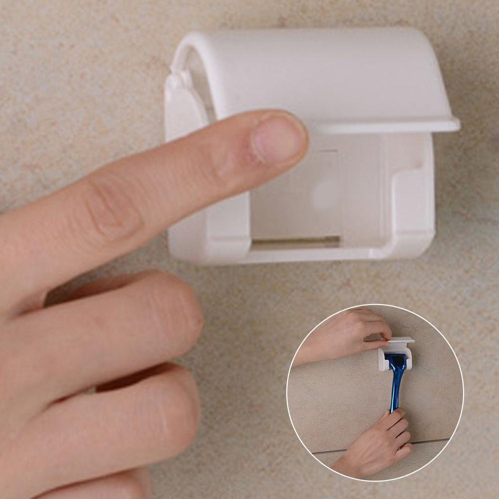 Dustproof Plastic Suction-cup Holder Hanger For Men Razor Shaver Bathroom New