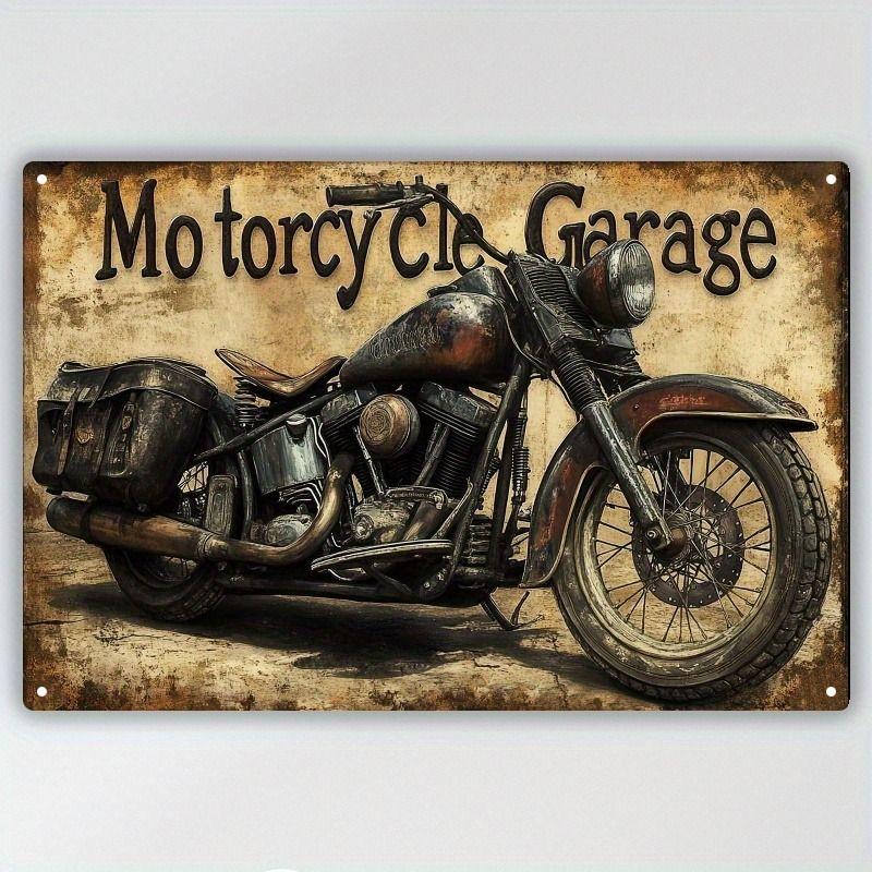 Vintage Female Silhouette Metal Tin Sign for Bar & Garage