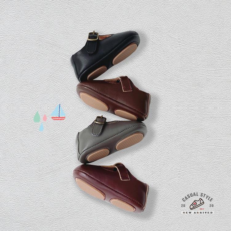 Korean Style Infant Walking Shoes with Soft Sole & Surface, Non-Slip, Solid Color for 0-2 Years