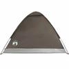 Dome Camping Tent for 4 Persons Brown Waterproof