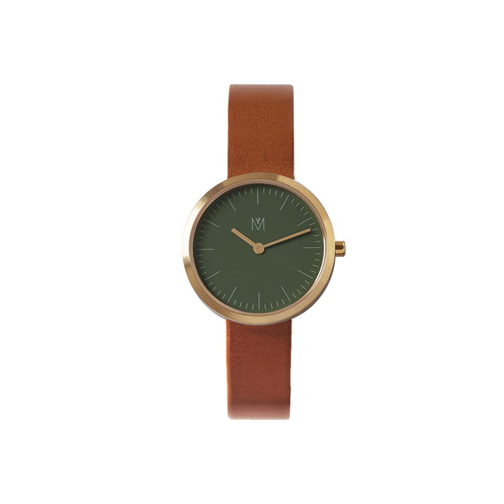 

Maven Watches 28mm Artisan Series Minimal Fashion Popular Watch Cute Popular Gift for Women Simple Luxury Watch OLIVE BROWN MN [Official Shop] (DUSTY