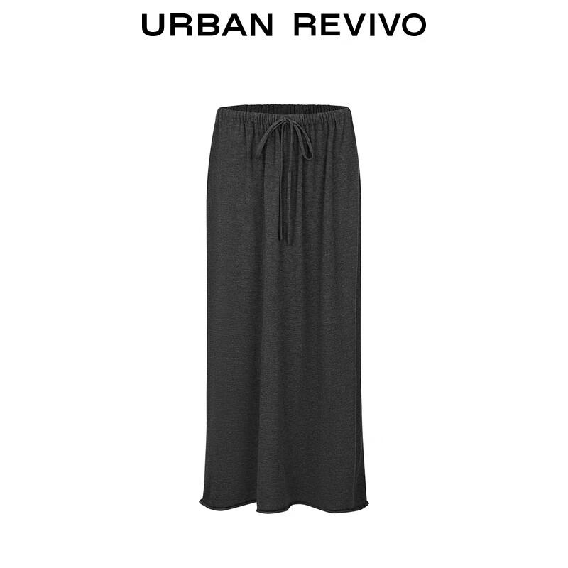 UR Women's Urban Simple Drawstring Knitted Skirt