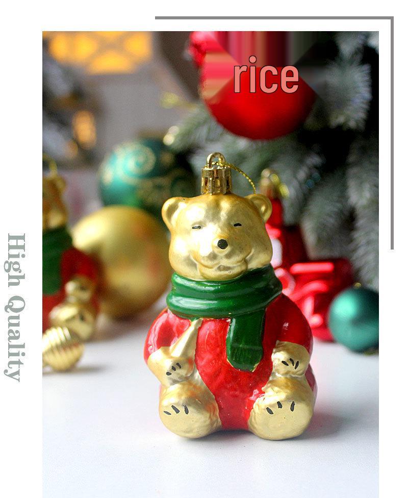 72PCS Irregular Shaped Painted Christmas Ball Ornaments for Tree Decoration