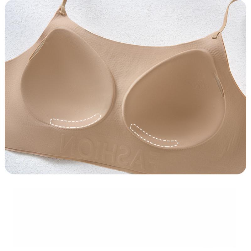 Women's Invisible Bra U-shaped Beautiful Back Gathered Backless Bra Specially Adjusted Skin Color Matching White T-shirt Worry-free Underwear