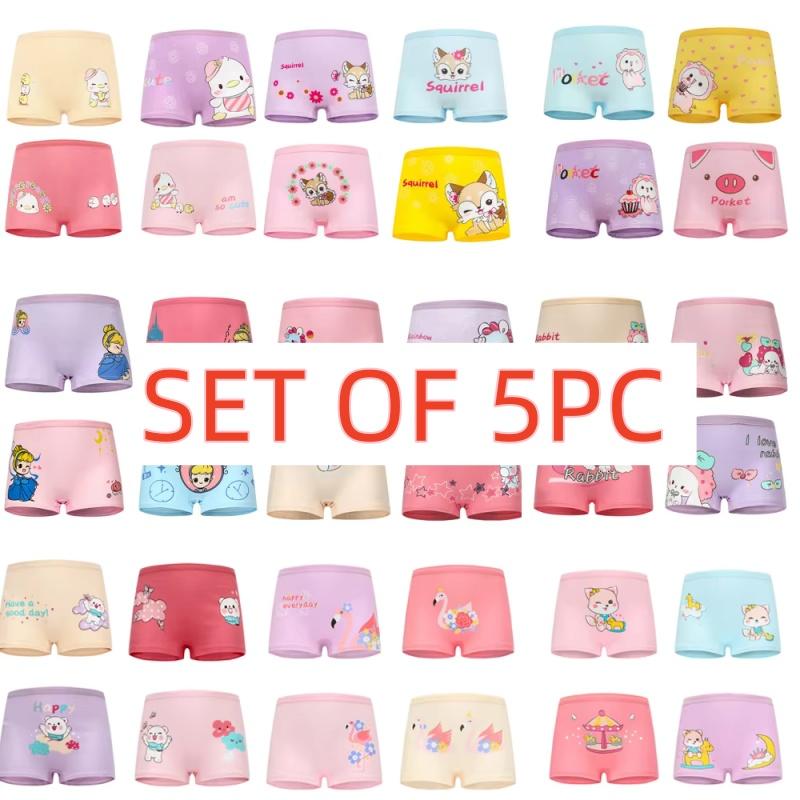 

5Pcs/lot Kids Underpants Girls Boxer Underwear Cotton Panties XL різнокольоровий