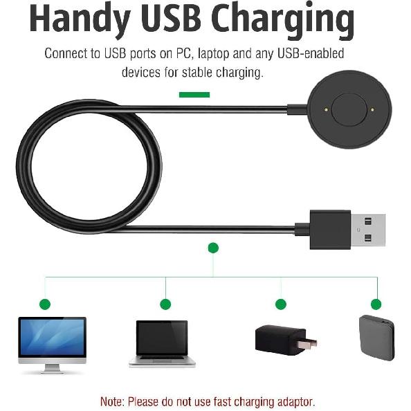 E ECSEM Charger Compatible for [Citizen CZ Smart Gen1 Smartwatch] 3.3FT Magnetic Rapid Charger USB Charger Cable Cord for Citizen CZ Smart Gen1