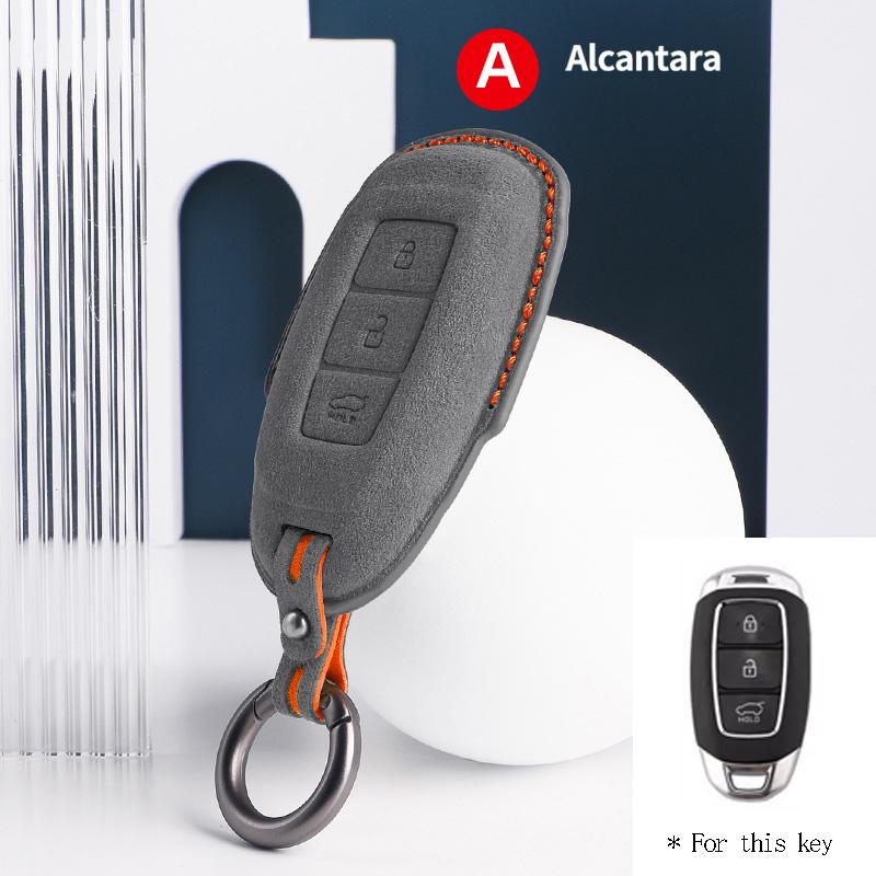 Interior Mouldings 3 Buttons Car Key Case For Hyundai Tucson Santa Fe Rena Sonata Elantra Creta I10 I30 I40 Solaris Accent Cover