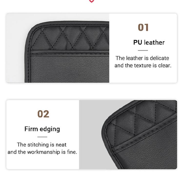 Multifunctional Leather Storage Organizers Bag Suitable for Cars Daily Commute Ensuring Orderly Arrangement of