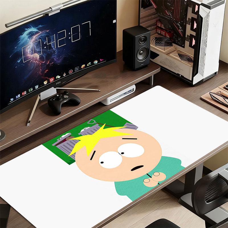 Butters Mouse Pad, Large Gaming Desk Mat, Non-slip XXL Mousepad for Laptop & Tablet, Mini PC Playmat with Stitched Edges