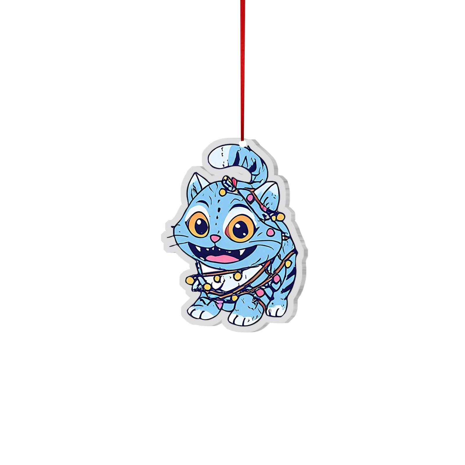 

Рюкзак Рождественская елка Акриловая подвеска 2D Плоская подвеска, Рождественское украшение Йена для вашей рождественской елки. One Size