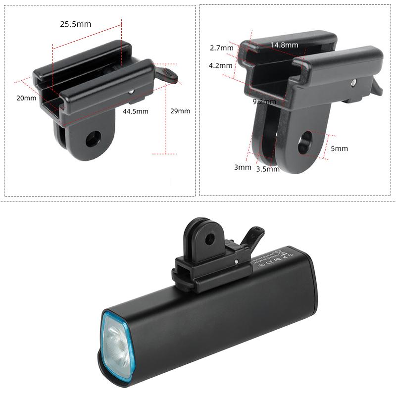 Gaciron H03/ H07 Support de phare de vélo Boucle de lampe LED avant Adaptateur de montage rapide Libération Support Pièces de cyclisme 7