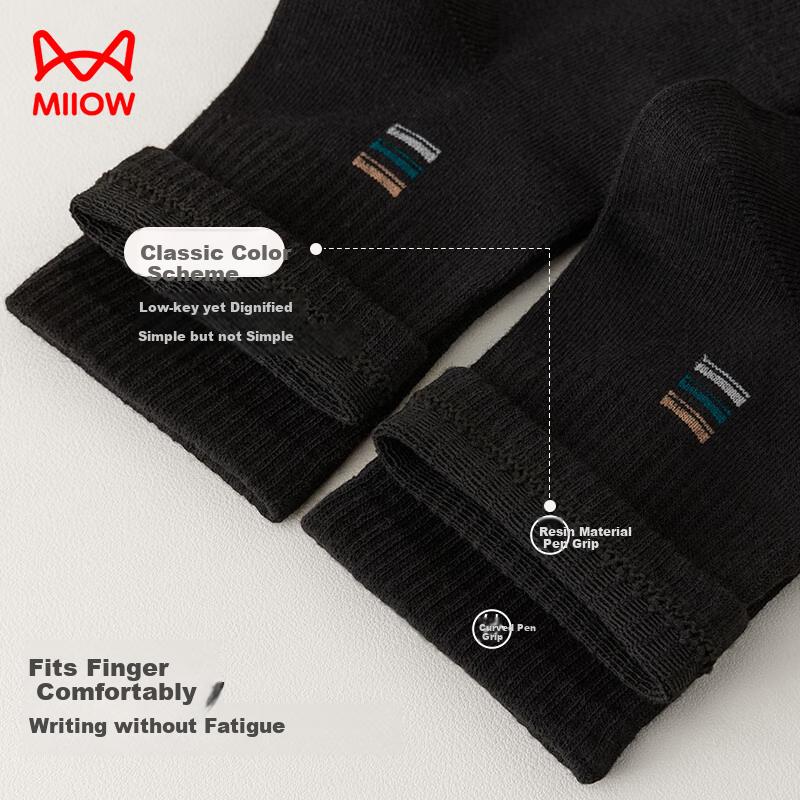 MIIOW 5 Pairs of Men's Socks, Autumn And Winter, 100% Pure Cotton, And Odor-Resistant, Mid-Calf Socks for Men, Casual Business And Sports Socks