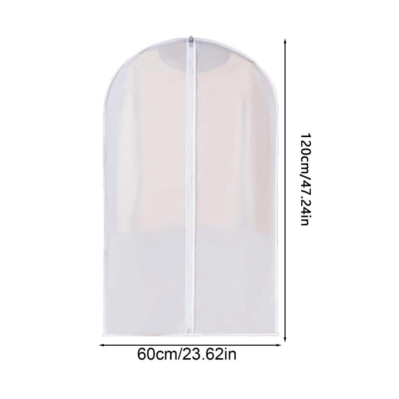 Kleiderhülle Staubschutz Brautkleidhülle Anzug Mantel Aufbewahrungstasche Transparent Vollständig Geschlossen Kleiderhülle mit Reißverschluss