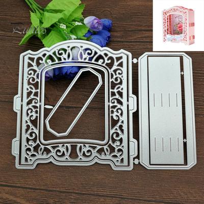 3D-Grußkarte, Rahmen, Tür, Fotoalbum, Prägung, Stanzform, Scrapbook-Schablone