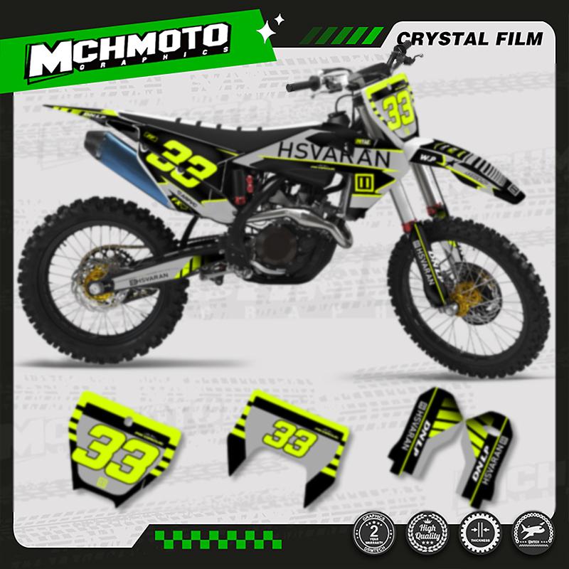 MCHMFG  Team Motorcycle Graphics Decals Stickers Kit for Husqvarna Decal 19-22 TC FC TX FX FS 20-23 TE FE 125-450CC 006