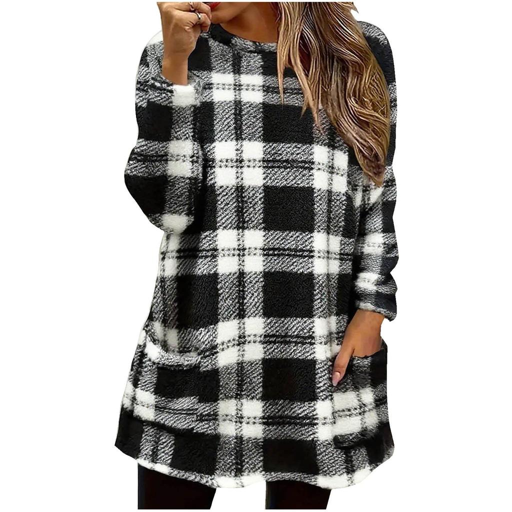 Women' Fashionable Pure-colored Long-sleeved Top