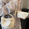 Niche bag women's summer new handbag texture versatile shoulder bag fashion pleated shoulder oblique span bag
