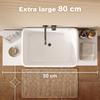 Bathroom Under-Sink Cabinet, 2 Drawers, 80 x 30 x 60 cm, White