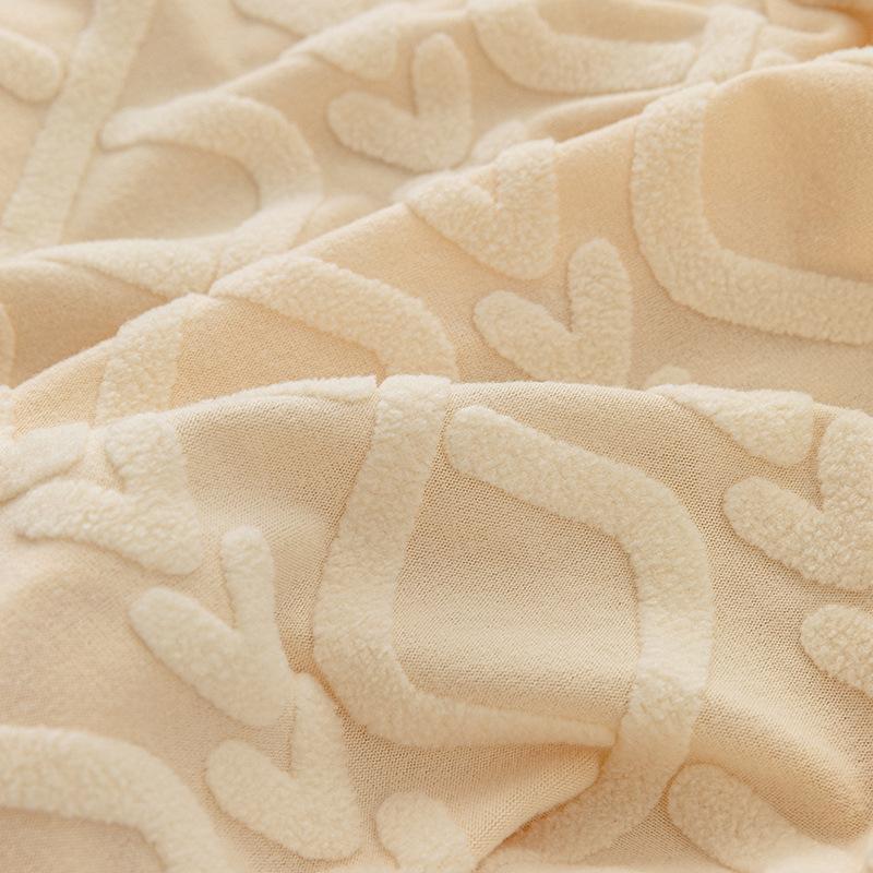 Jacquard Polar Fleece Sofa Cover All-inclusive Universal Elastic Sofa Cover Four Seasons Universal Anti-cat Scratch Sofa Cover