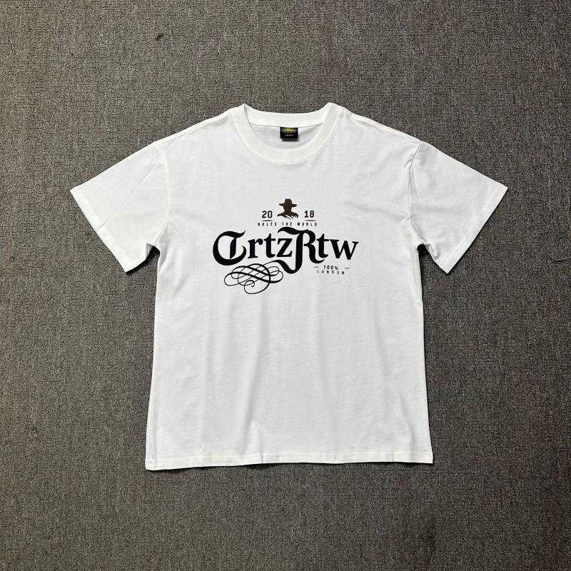 Unisex Übergroßes Baumwoll-Grafik-T-Shirt Lockerer Schnitt Rundhalsausschnitt Kurzarm T-Shirt Herren Damen Freizeit