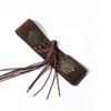 Leopard Print West Cowboy Waist Belt Trouser Decoration Splicing Rings Belt  Dress Decoration