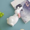 Růžový králík Domácí zahradní dekorace Stolní ozdoby Dárek Pohádková zahrada Miniatury Kawaii doplňky Figurka