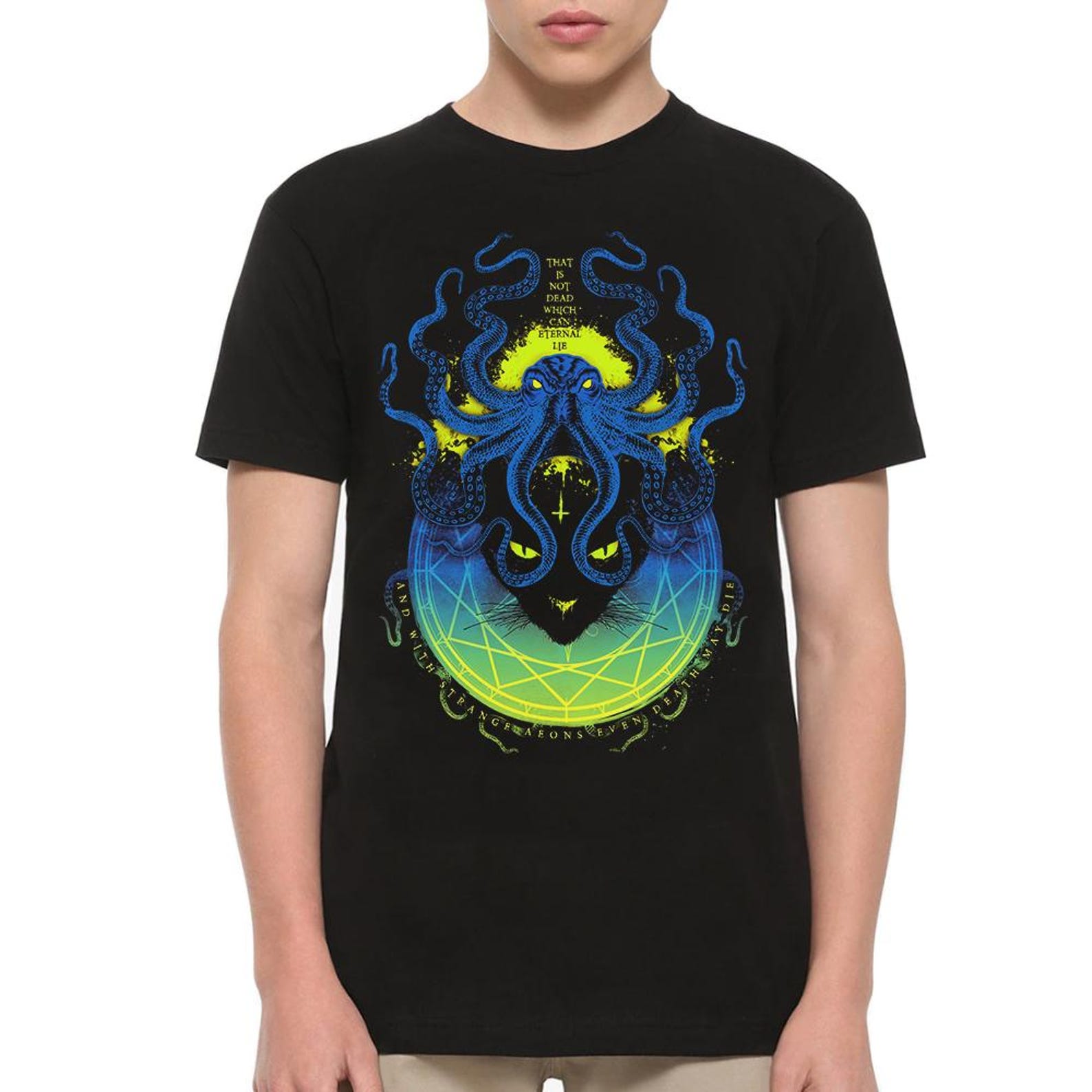 The Call of Cthulhu H P Lovecraft T-Shirt, Men s and Women s Sizes S