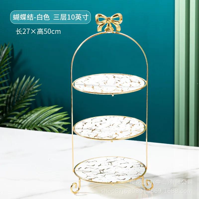 Suport de tort din sticlă marmorată multistrat Farfurie de desert Vas pentru dim sum Formă de tort Farfurie pentru gustări Tavă Farfurii pentru sushi Vas pentru fructe Suport de prezentare