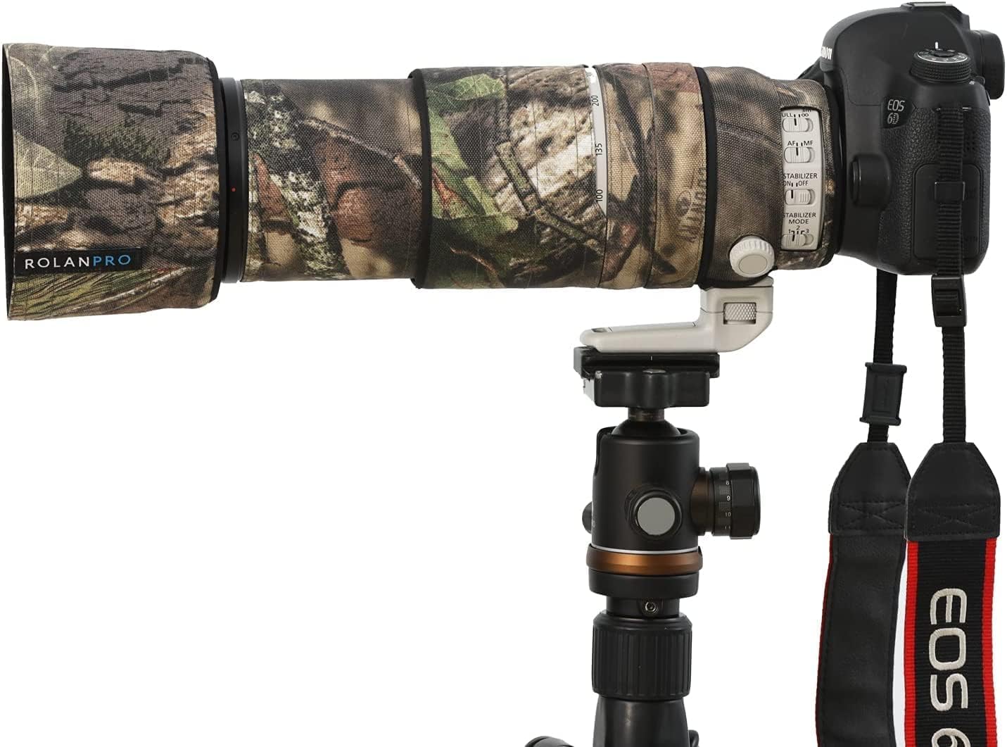 

ROLANPRO New Brown Jungle Camouflage Waterproof Lens Rain Cover for Canon EF L IS II USM Lens Protective Sleeve Jungle Cover, 100-400mm f4.5-5.6