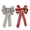 Large Christmas Bow Red Black Buffalo Plaid Christmas Wreath Bows Christmas Tree