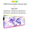 robin honkai Mouse Pad RGB Gaming Mousepad Big LED Pad PC Desk Mat Luminous Mouse Pad Large Keyboard Mats Table Rug With Backlit