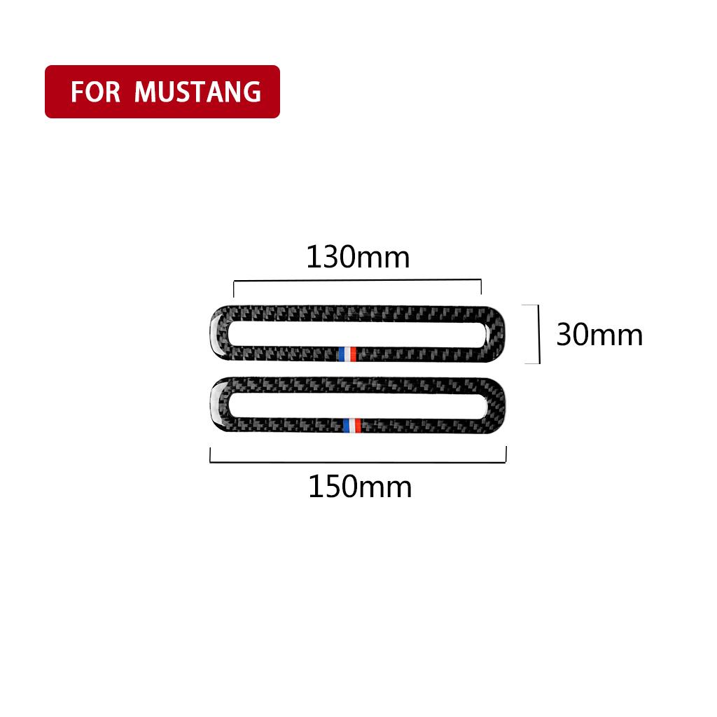 

Накладка на воздуховод из углеродного волокна для Ford Mustang 2015 2016 2017, автомобильные аксессуары, стайлинг автомобиля, заслонка воздуховода кондиционера