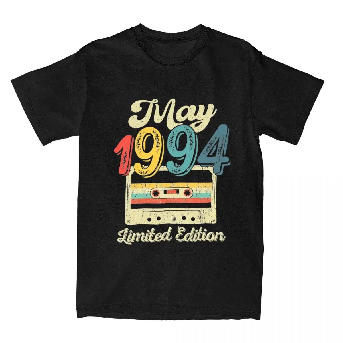 

30 Years Old 1994 30th Birthday Men T Shirts Funny Tee Shirt Short Sleeve Round Neck T-Shirts Pure Cotton Gift Idea Tops S