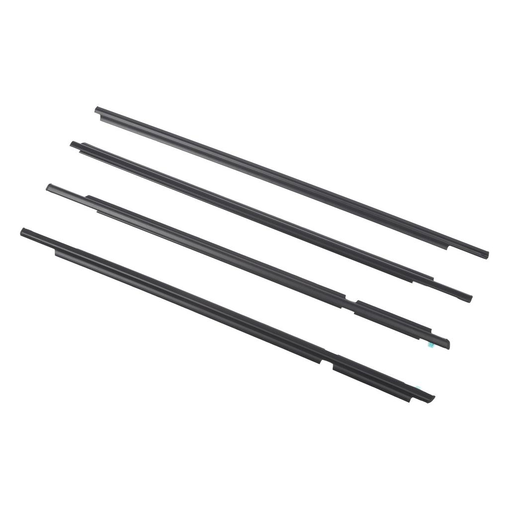 4Pcs Car Window Weatherstrip Seal Belt 75711‑60061 Replacement for Toyota Land Cruiser Prado 120 Series 2003 To 2009
