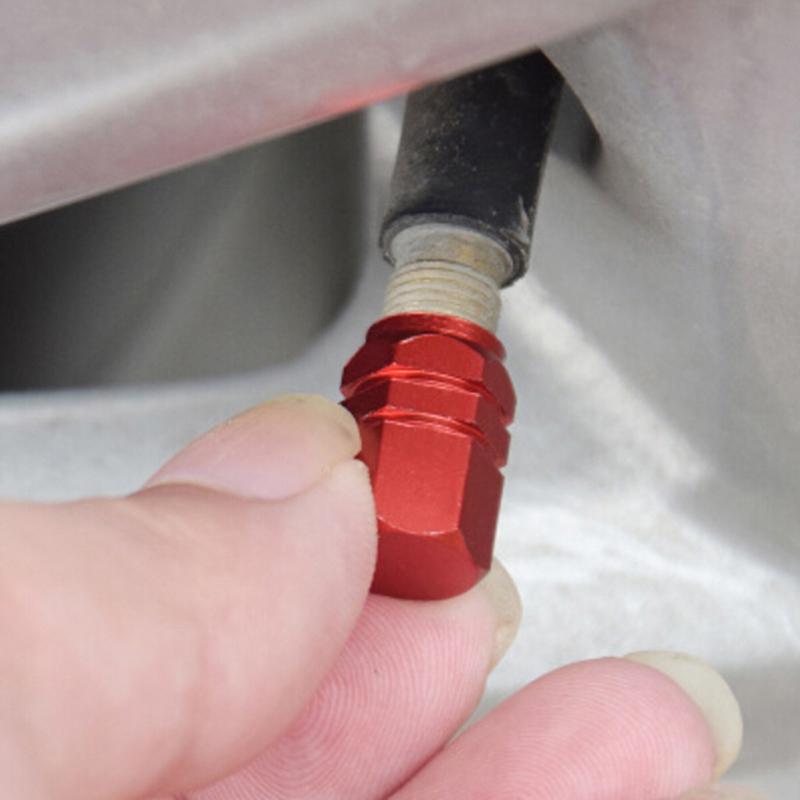 4Pcs Mini Tire Wheel Rims Stem Air Valve Caps Tyre Cover Car Truck Bike