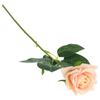Silikonowa Gałązka Róży Sztuczne Kwiaty Dekoracje do Wazonu 44 cm - Szampan