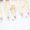 5-10pcs Bone Ballpoint Pen Creative Novelty Pens Black Ink for Halloween Artist  Nurse School Office Party