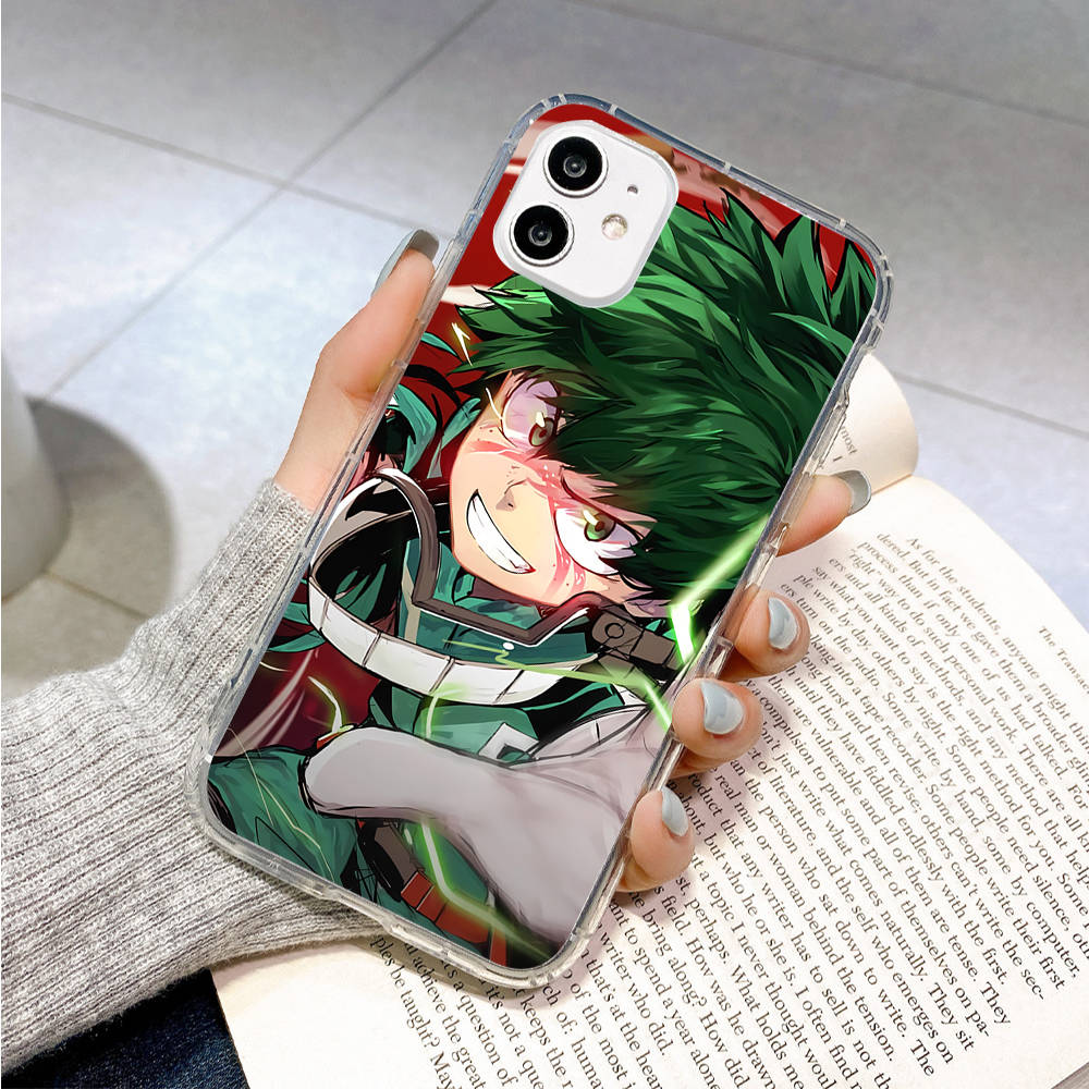Pouzdro pro Samsung A04 A14 A23 A34 A54 M23 M33 M52 M53 Realme 10 9 C30S C35 C55 VIVO Y02S Y21 Y51 X80 Pro Transparent Cover WI69 My Hero Academia