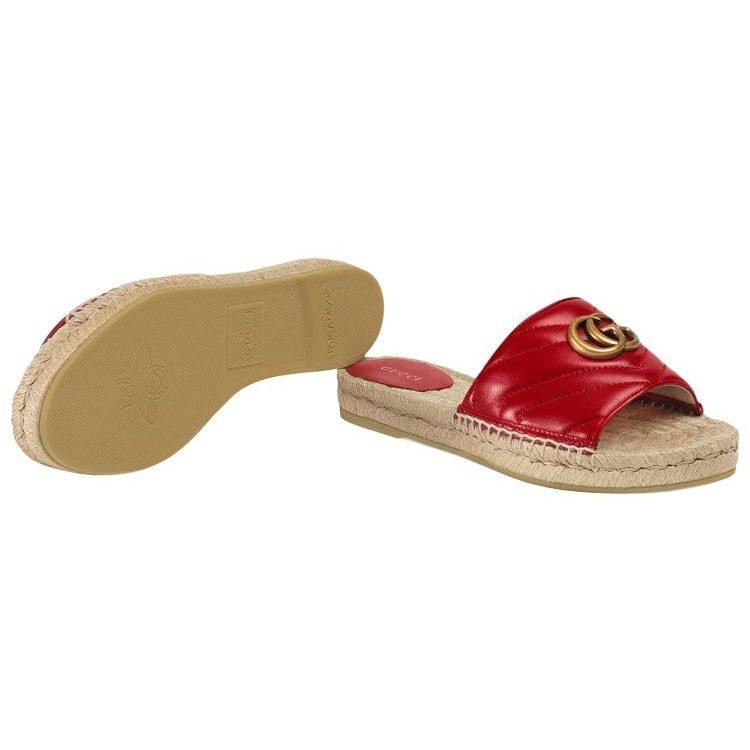 Gucci Slide Slippers Women's Furong Red 573028 BKO00 6433