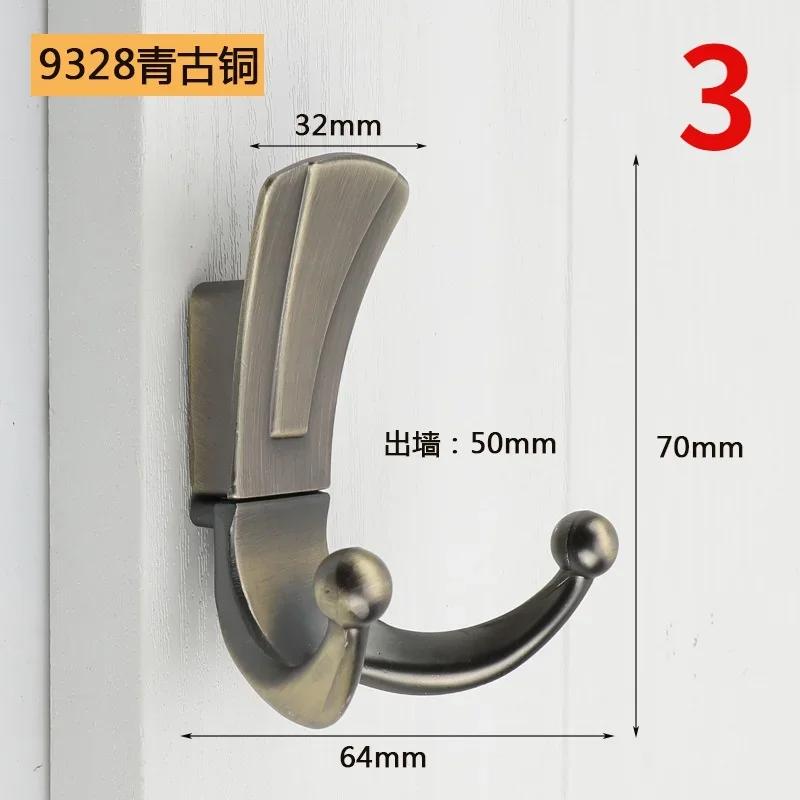 Wall Mounted Clothes Hanger Racks Fashion Bathroom Wall Hangers 2 Hooks Robe Coat Wall Hooks with Screws Furniture Hardware