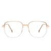 Vintage Reading Glasses Square Metal Frame Women Fashion Optical Eyewear Anti Blue Light Presbyopia Eyeglasses Marcos De
