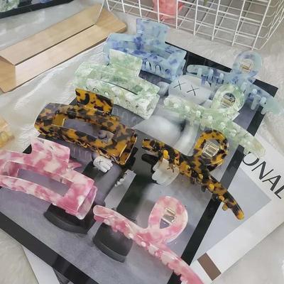 2025 Korean Elegant Acetate Hair Clip for Bun - Large Size