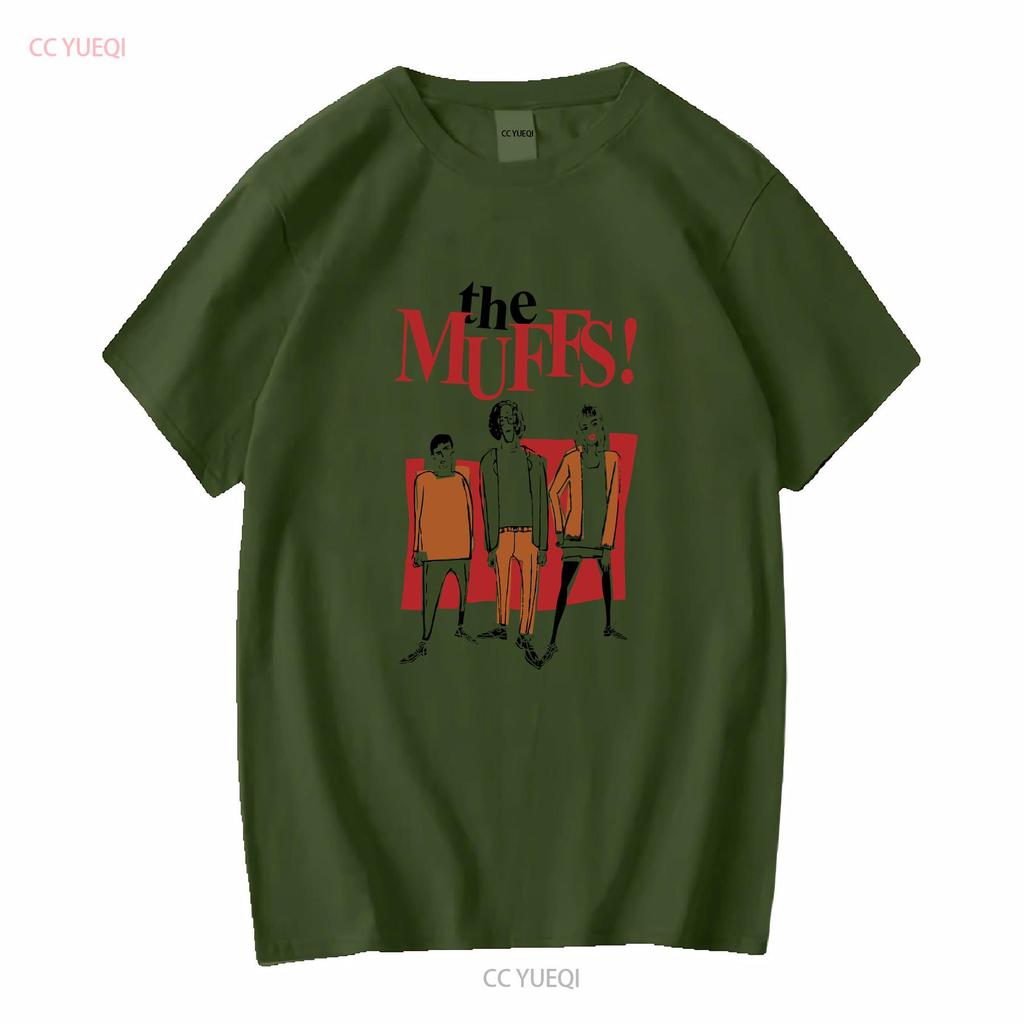 Muffs T-shirt långa eller korta ärmar vintage Tvättad Lite Snygg Unisex herr Mångsidig Vardagstopp För Daglig Användning