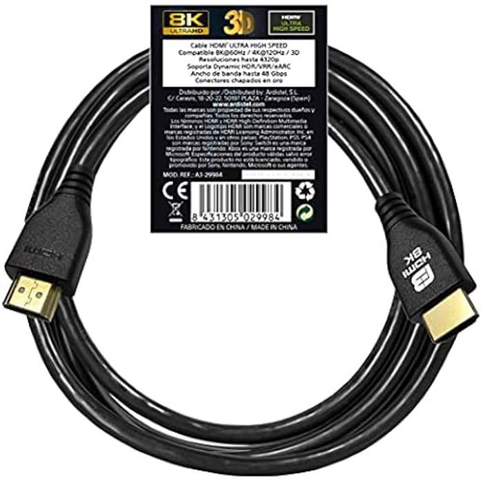 CABLE HDMI 2.1 8K ULTRA HIGH SPEED