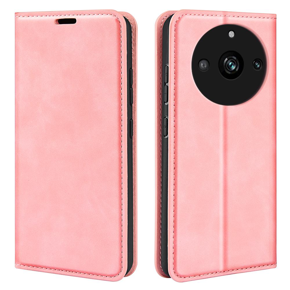 Phone Case for Realme 11 Pro 5G/11 Pro+ 5G,PU Leather Skin-touch Wallet Stand Phone Cover