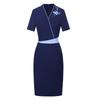 Women's Chinese Style V-Neck Work Dress