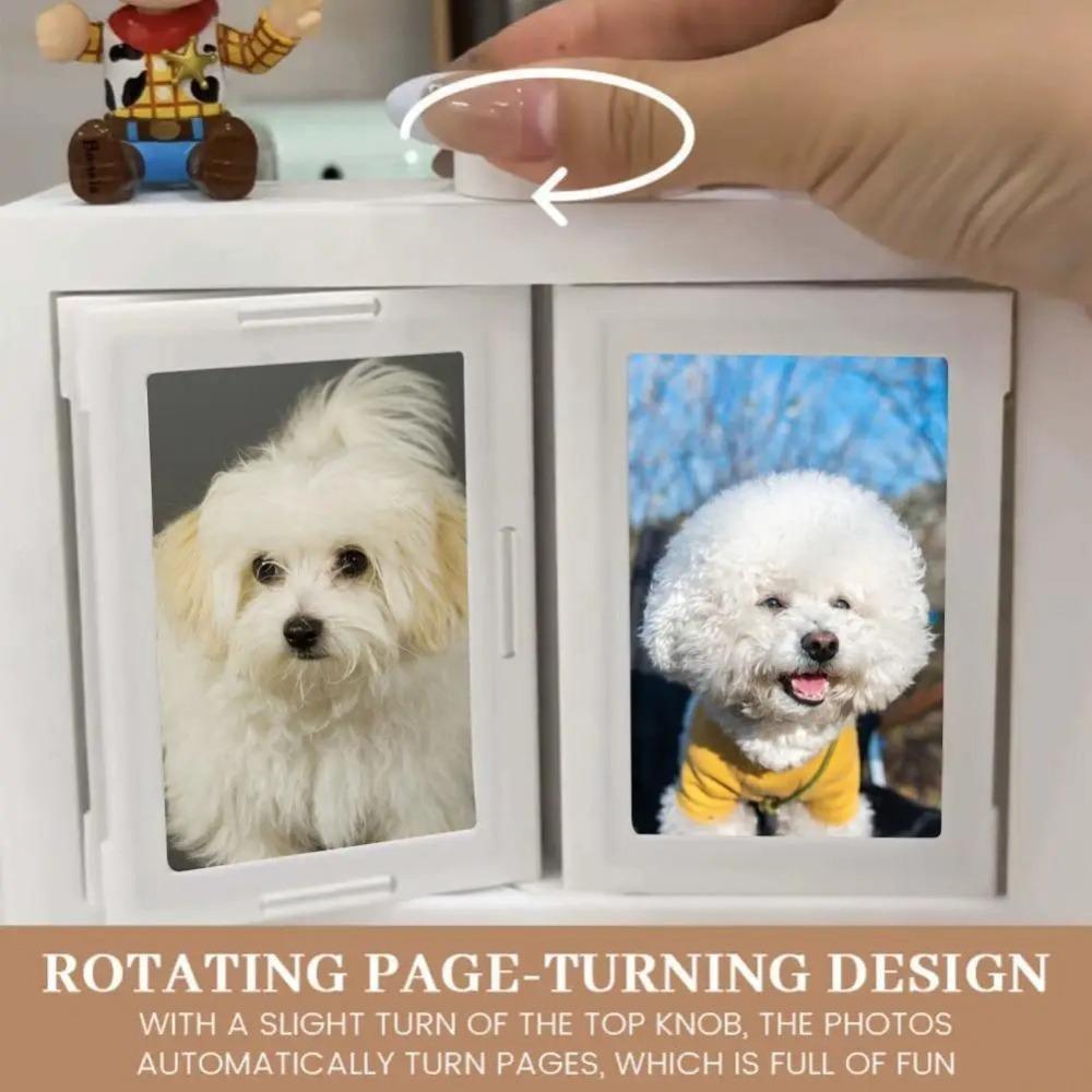 Transparent 3D Rotating Photocard Holder Protective Multi-purpose Rotating Photo Holder Idol Card Collect Book Easy To Install