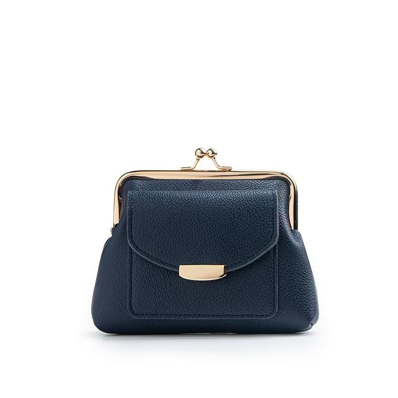 Lychee Pattern Buckle Wallet Fashi Women Short Coin Purse Retro Card Bags Large Capacity Multi Card Pocket Ladies Mey Clip
