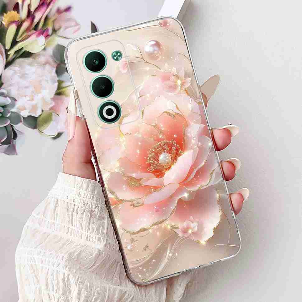 For Oppo A5 5G Global 6.67" Case Fashion Rose Butterfly Soft Silicone TPU Cover For Oppo a5 A5 2025 CPH2735 Phone Casing Coque
