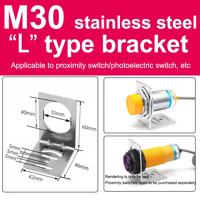 M8M12M18M30  1 tvarovaný L-tvarovaný Montážní Pevný Základní Držák Pro Bezkontaktní Spínač Fotoelektrický Spínač Senzor